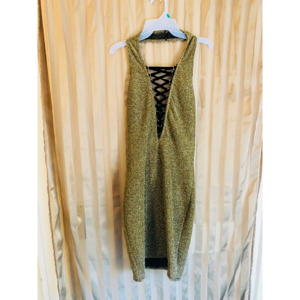 Gold shimmer BodyCon Dress
